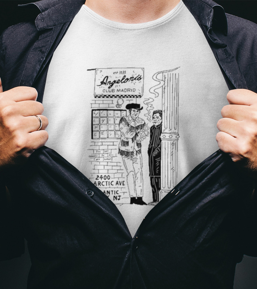Heavyslime Angelonis Club Madrid Atlantic City 2400 Arctic Ave T-Shirt