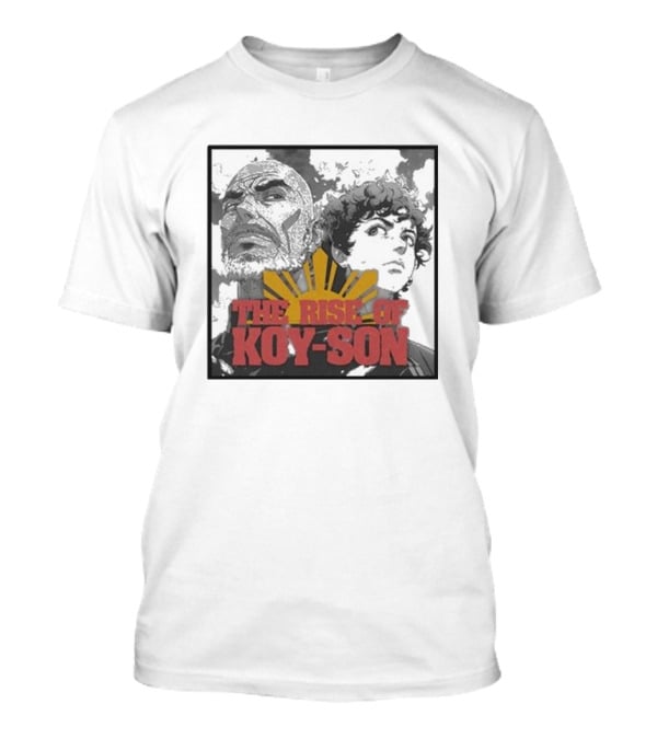 The Rise Of Koy-Son Jo Koy Anime Style Featuring Bold Portraits And Yellow Sun T-Shirt
