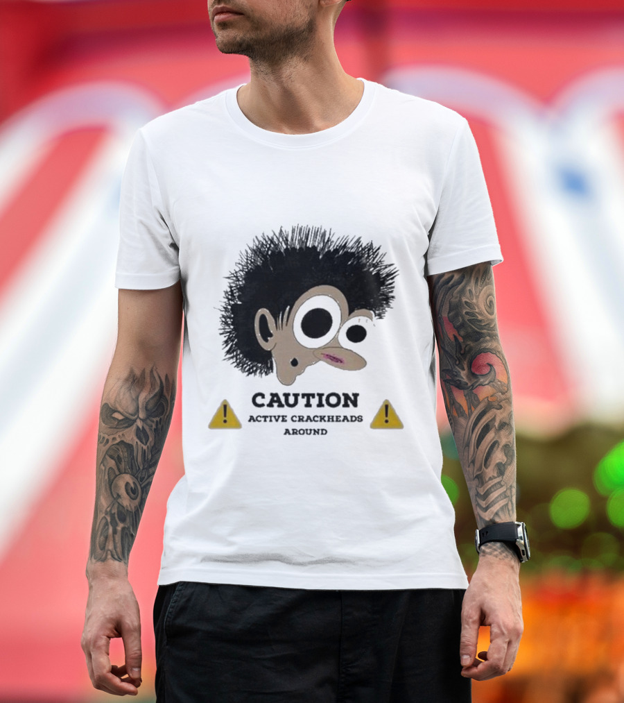 Caution Active Crackheads Midnight Groovers T-Shirt