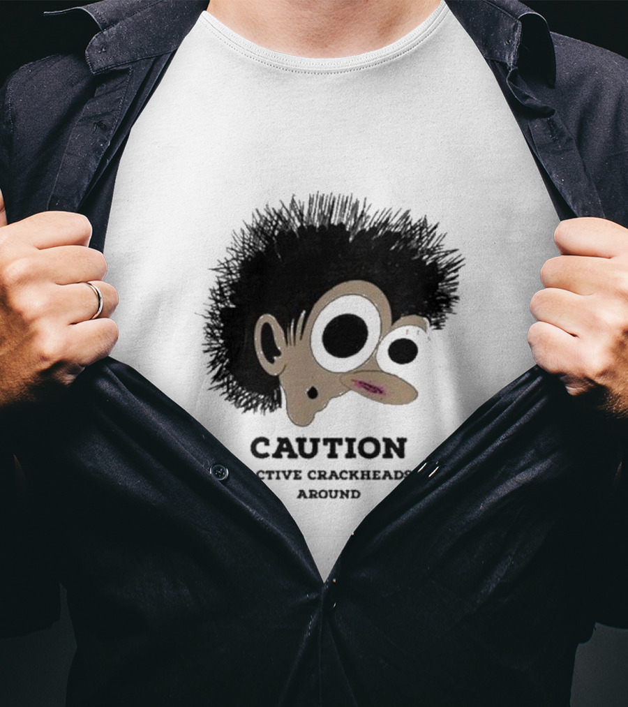 Caution Active Crackheads Midnight Groovers T-Shirt