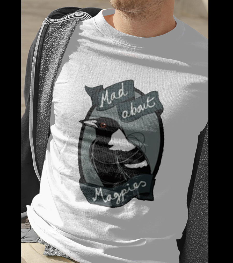 Bridget Farmer Mad About Magpies Bird T-Shirt