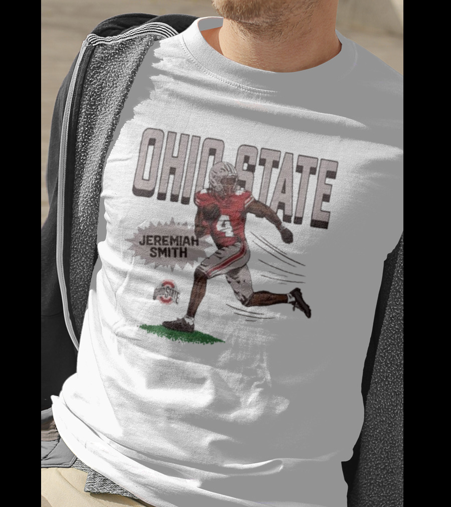 Ohio State Jeremiah Smith Football Player Graphic Sports T-Shirt