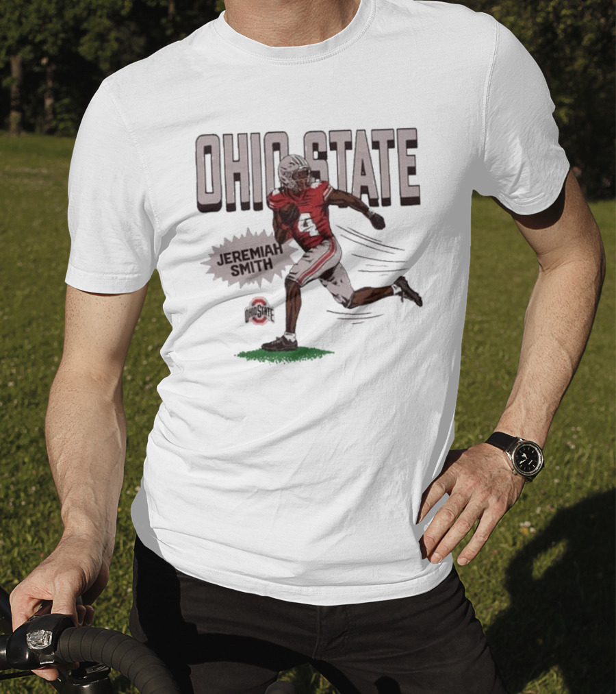 Ohio State Jeremiah Smith Football Player Graphic Sports T-Shirt