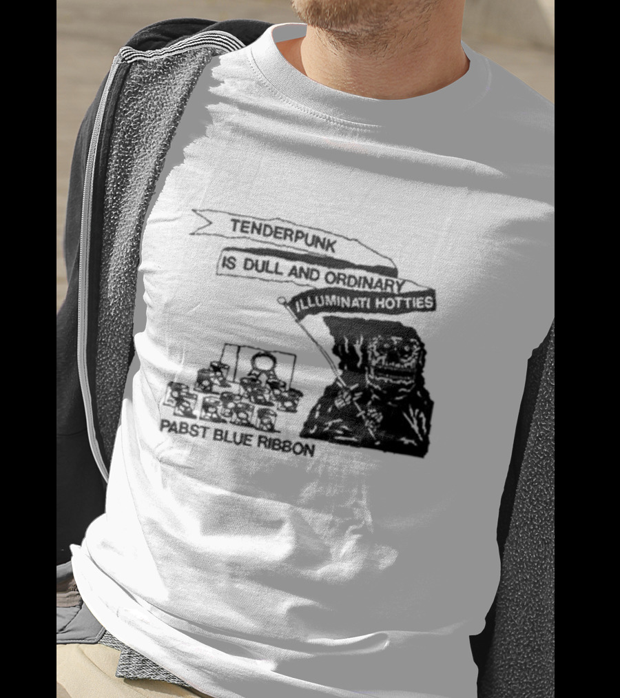 Tenderpunk Is Dull And Ordinary Illuminati Hotties Pabst Blue T-Shirt