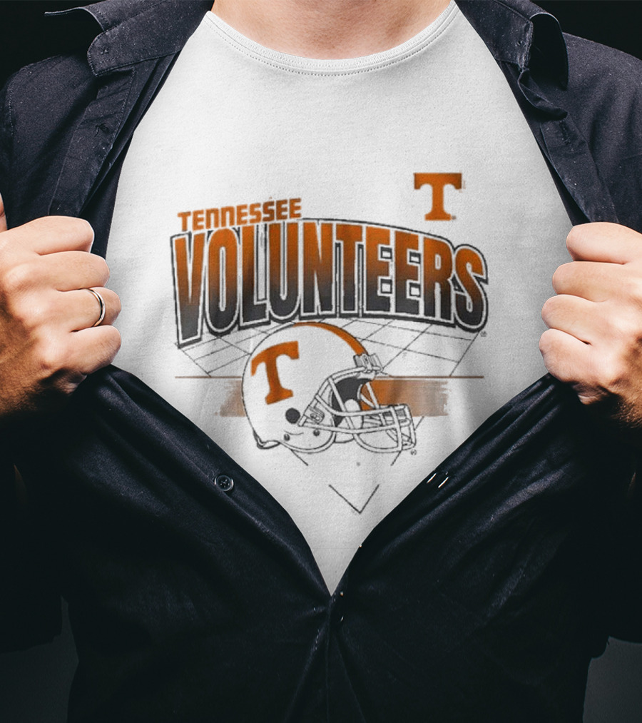Tennessee Volunteers Football Helmet Knoxville Grid T-Shirt