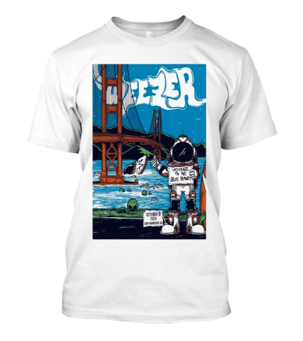 Weezer Voyage To The Blue Planet At Chase Center San Francisco CA October 9 T-Shirt