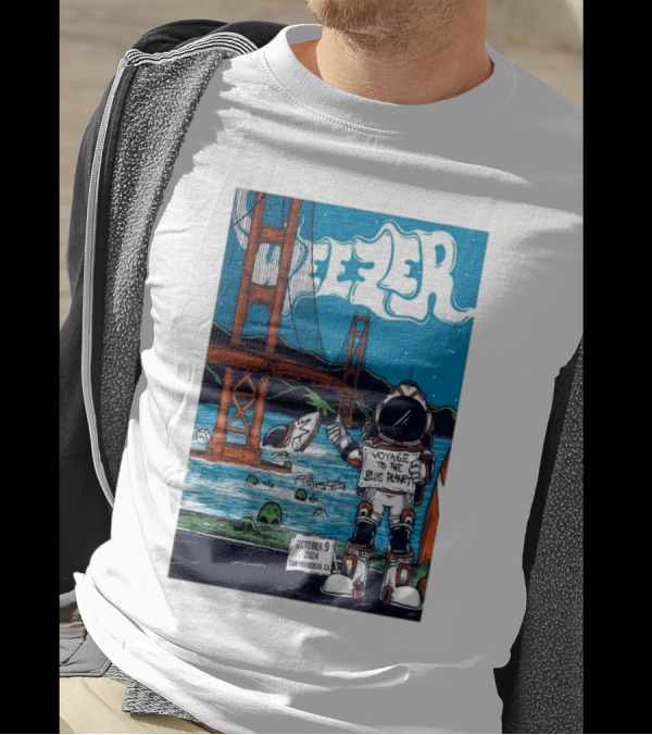 Weezer Voyage To The Blue Planet At Chase Center San Francisco CA October 9 T-Shirt