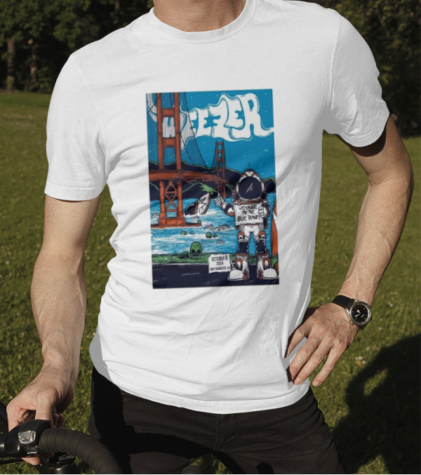 Weezer Voyage To The Blue Planet At Chase Center San Francisco CA October 9 T-Shirt