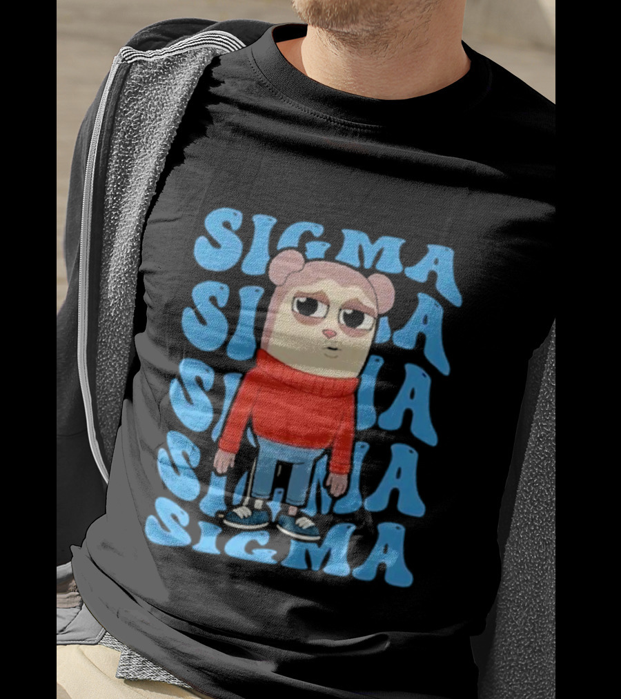 Sigma Max The Monkey Character In Red T-Shirt