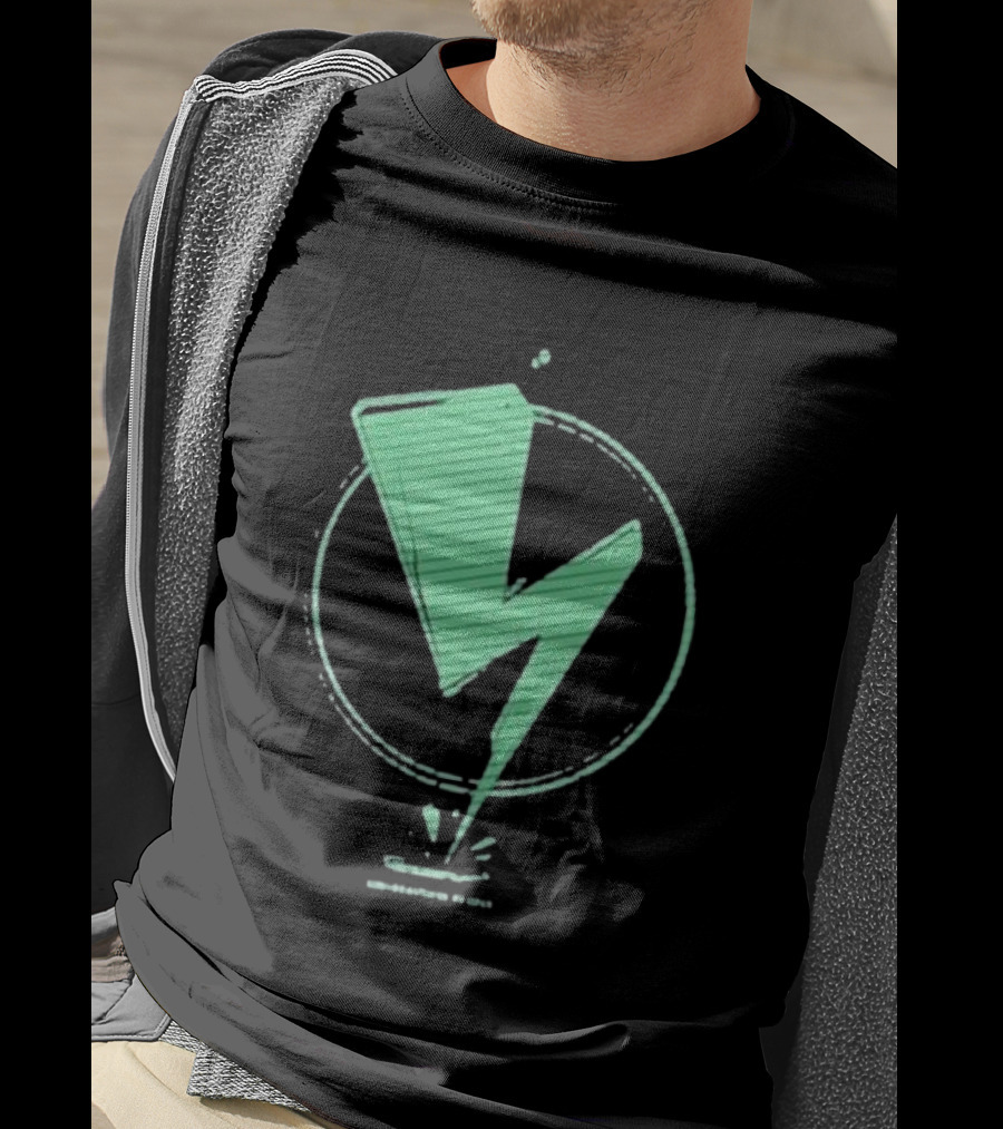 Sim The Beautiful People Lightning Bolt Circle T-Shirt