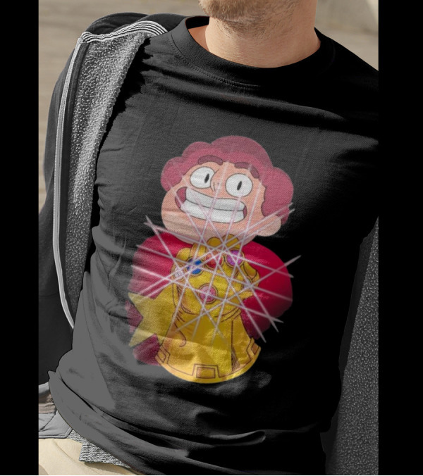 Steven Universe Wearing Infinity Gauntlet With Gems T-Shirt
