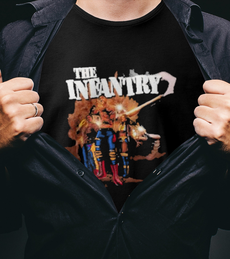 The Infantry Return Fire Comic Action Heroes T-Shirt