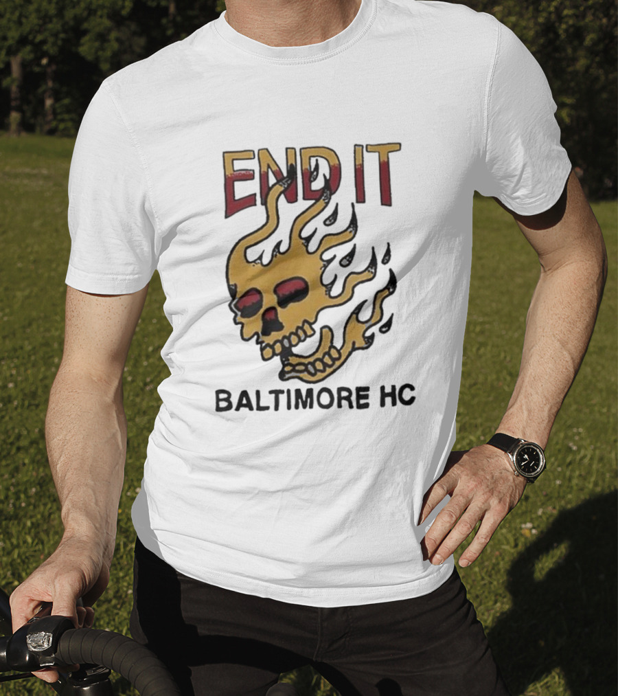 End It Baltimore HC Skull Flame T-Shirt