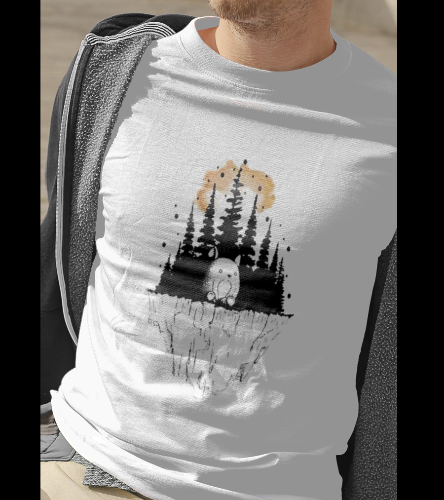 Forest Island Mystique Cute Creature On Floating Cliff T-Shirt