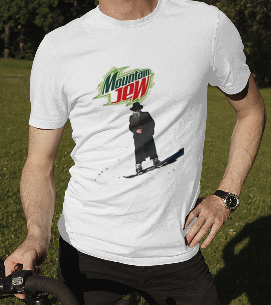 Mountain Jew Funny Ahh Tees Jewish Skiing T-Shirt