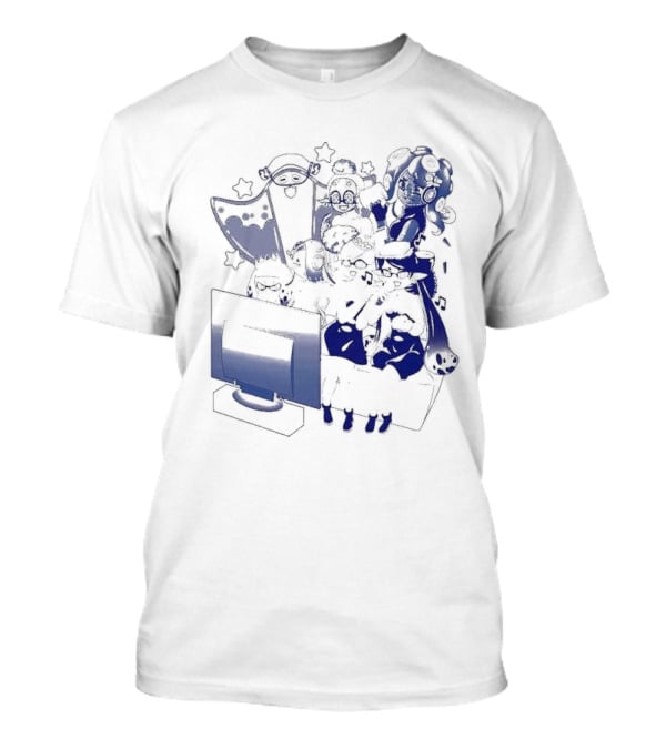 Karaoke Night Coinbox Splatoon Characters Gaming Party T-Shirt