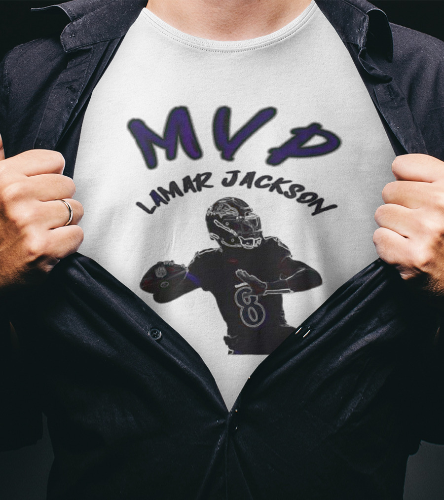 MVP Lamar Jackson Baltimore Ravens Quarterback T-Shirt