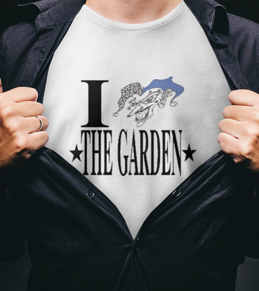I Love The Garden Jester Face Stars T-Shirt