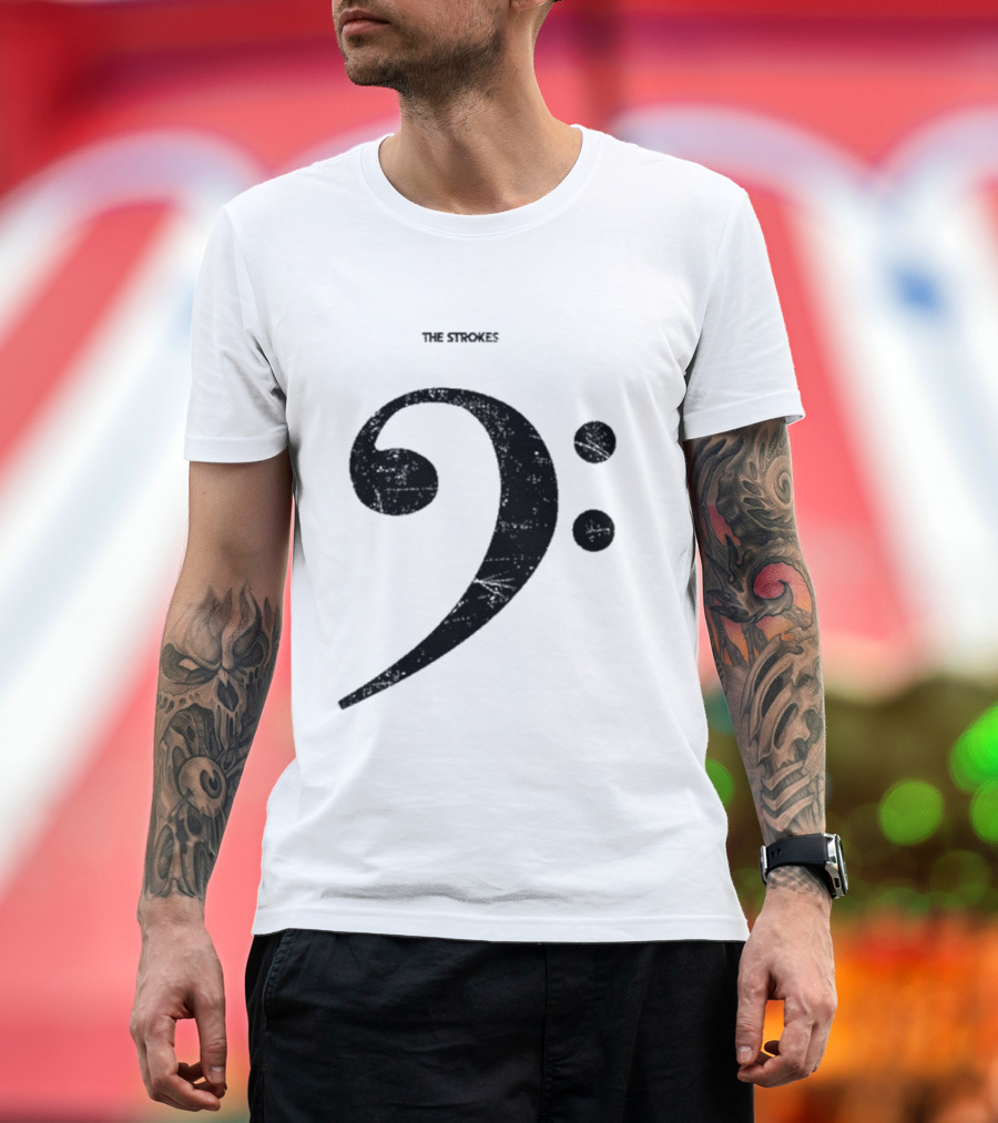 The Strokes Bass Clef T-Shirt