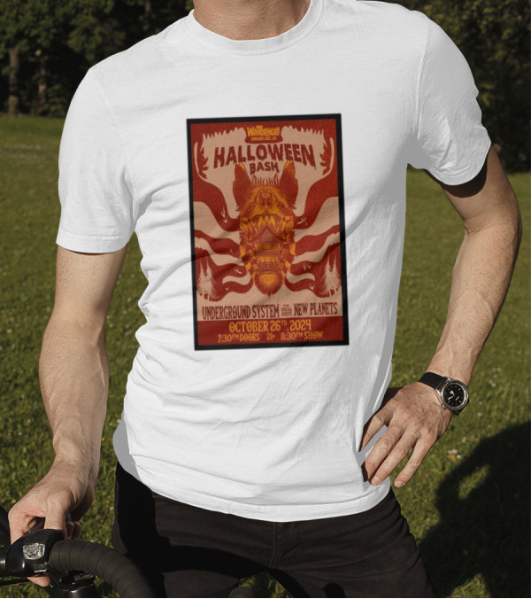 Halloween Bash Underground System New Planets October 26 2024 Saranac Lake New York 21 Plus T-Shirt