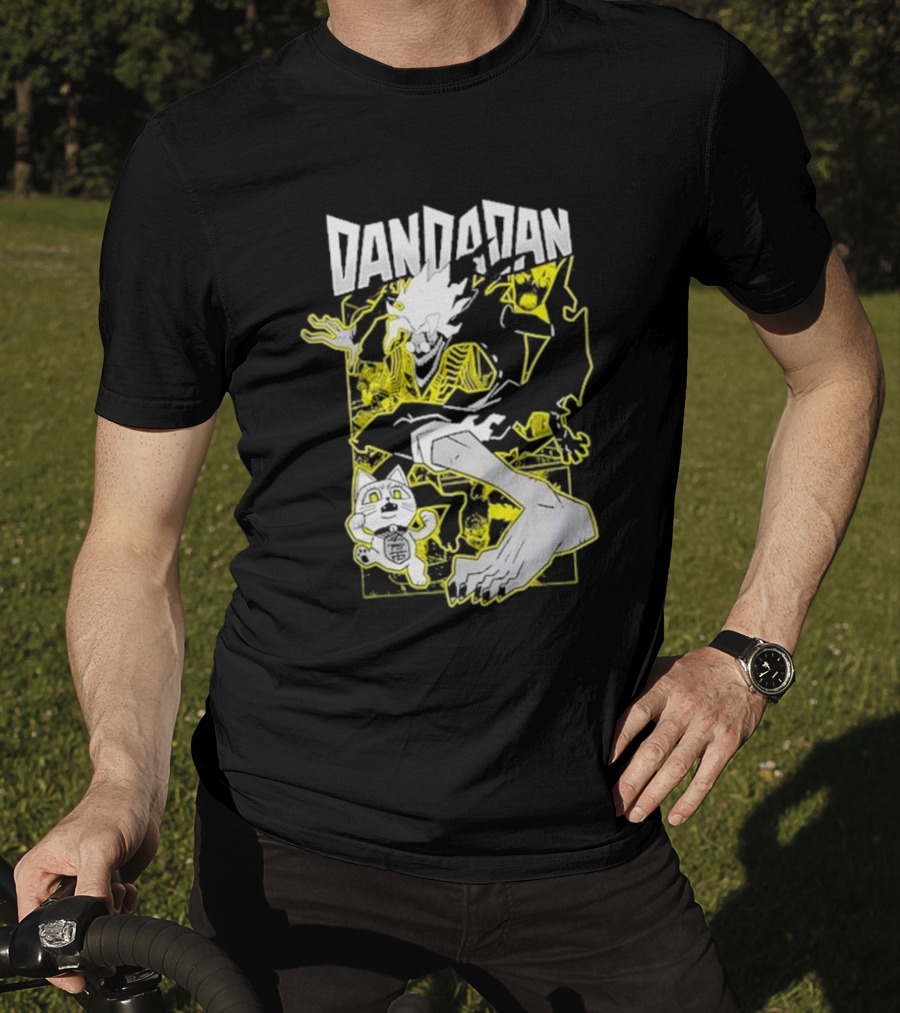 Dandadan Anime Manga Character Skeleton Creature Chase T-Shirt