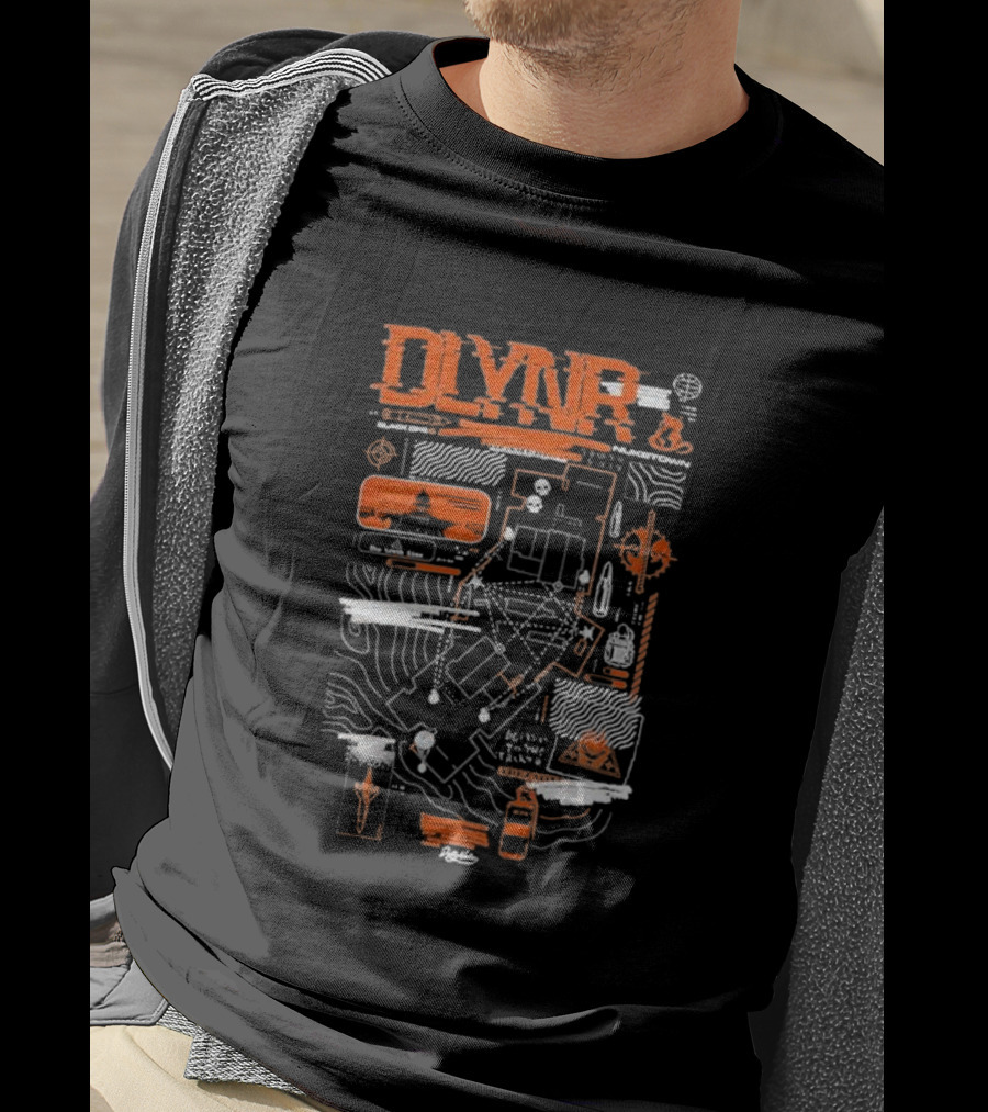 DLVNR Nuketown Orange Map T-Shirt