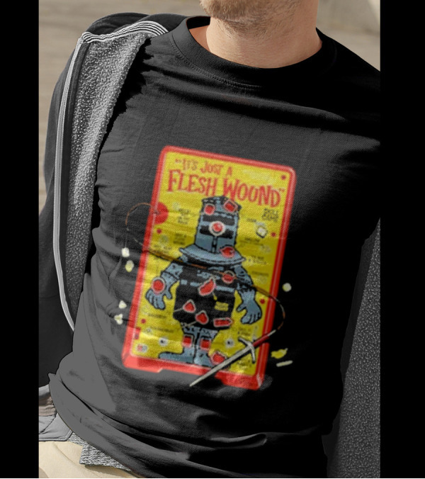 It's Just A Flesh Wound Skill Game Geek Monty Python T-Shirt