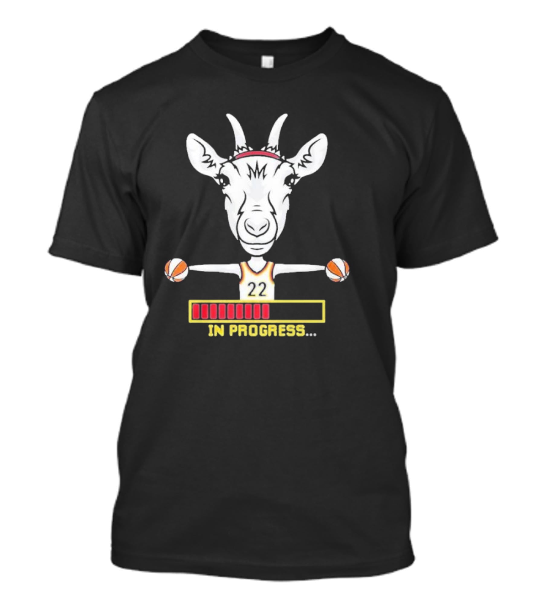 Goat In Progress 22 Basketball Fans Indiana T-Shirt