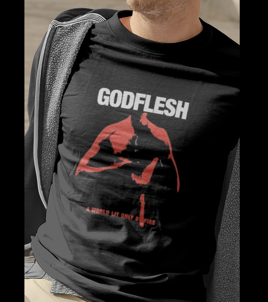 Godflesh A World Lit Only By Fire Red T-Shirt