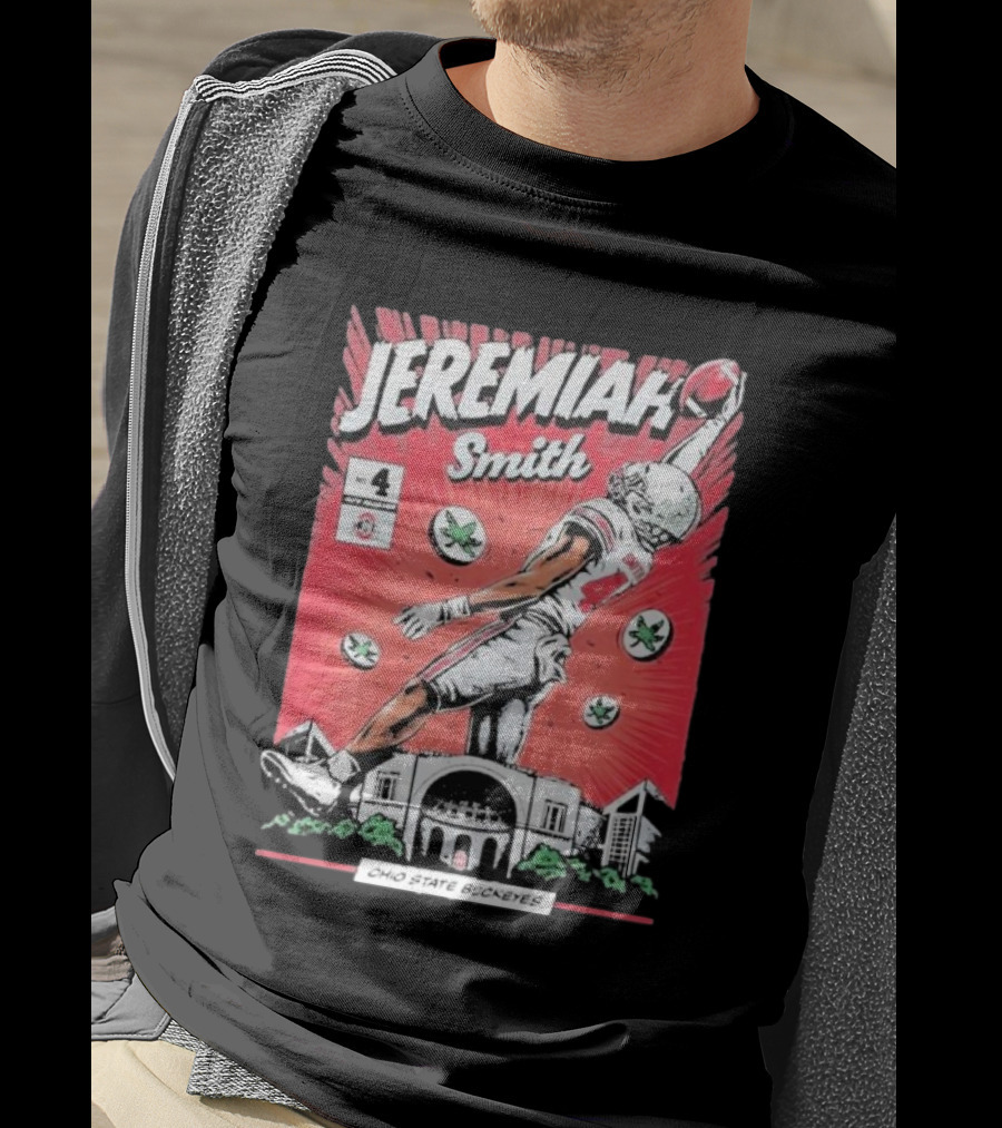 Ohio State Buckeyes Jeremiah Smith #4 Football T-Shirt