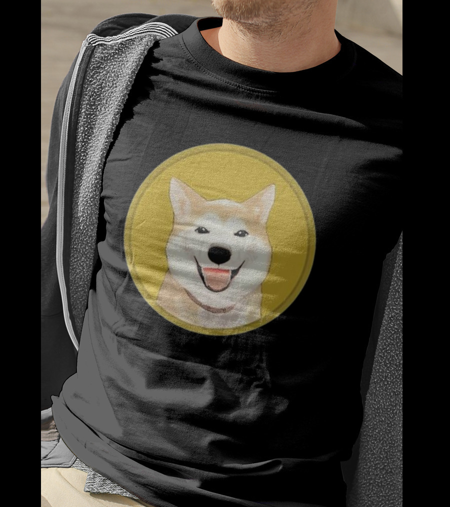 Neiro Shiba Inu Circle Badge Emblem T-Shirt