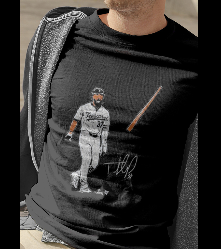 Teoscar Hernandez 37 Baseball Bat Flip Signature Players T-Shirt