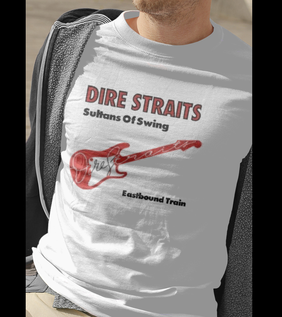 DIRE STRAITS Sultans Of Swing Eastbound Train Vintage Guitar T-Shirt