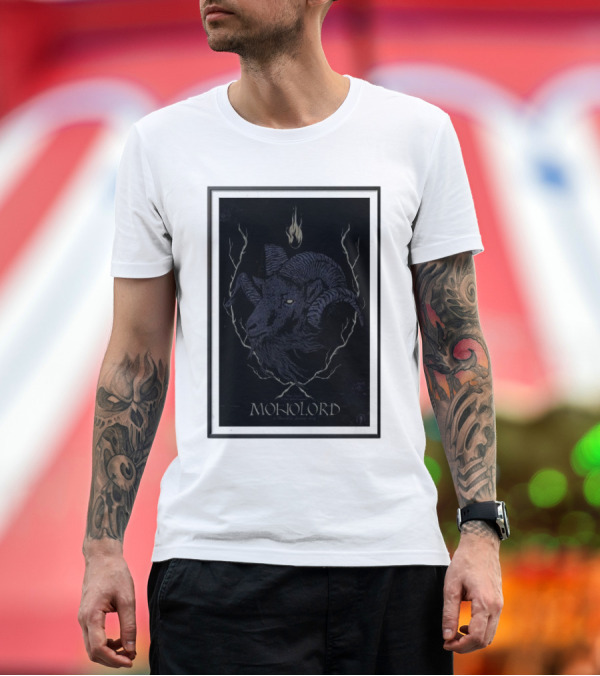 Premium T-Shirt: Monolord Desertfest Antwerp Belgium October 19 2024 Ram T-Shirt Monolord Desertfest Antwerp Belgium October 19 2024 Ram T-Shirt
