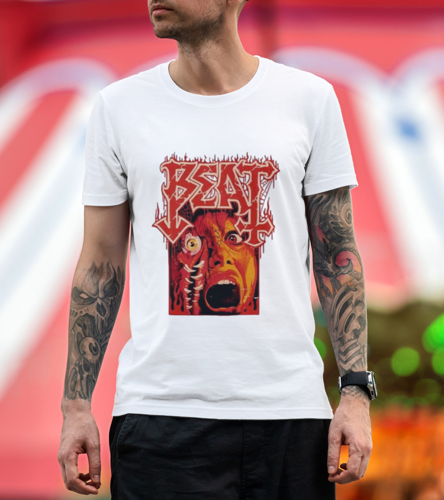 Reynlord Beat Mutation Horror Face T-Shirt