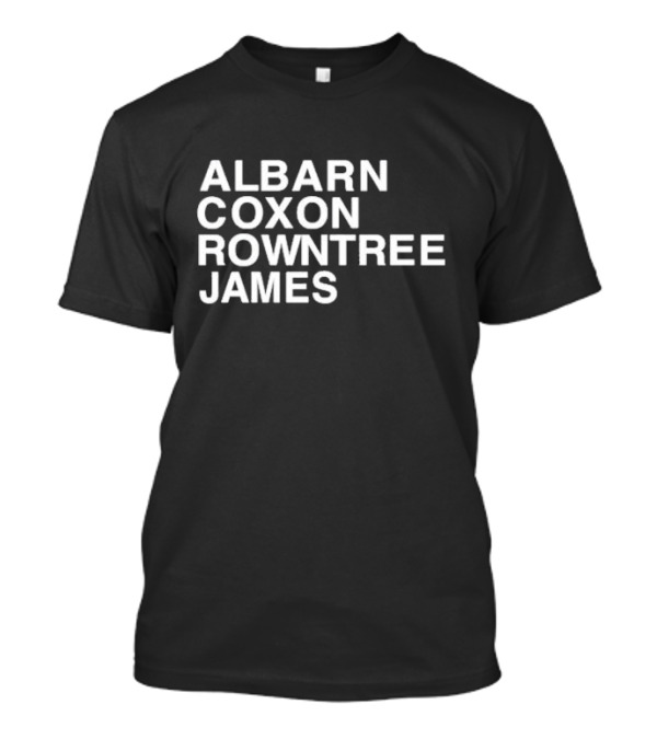 Albarn Coxon Rowntree James Blur Band Members Recognition T-Shirt