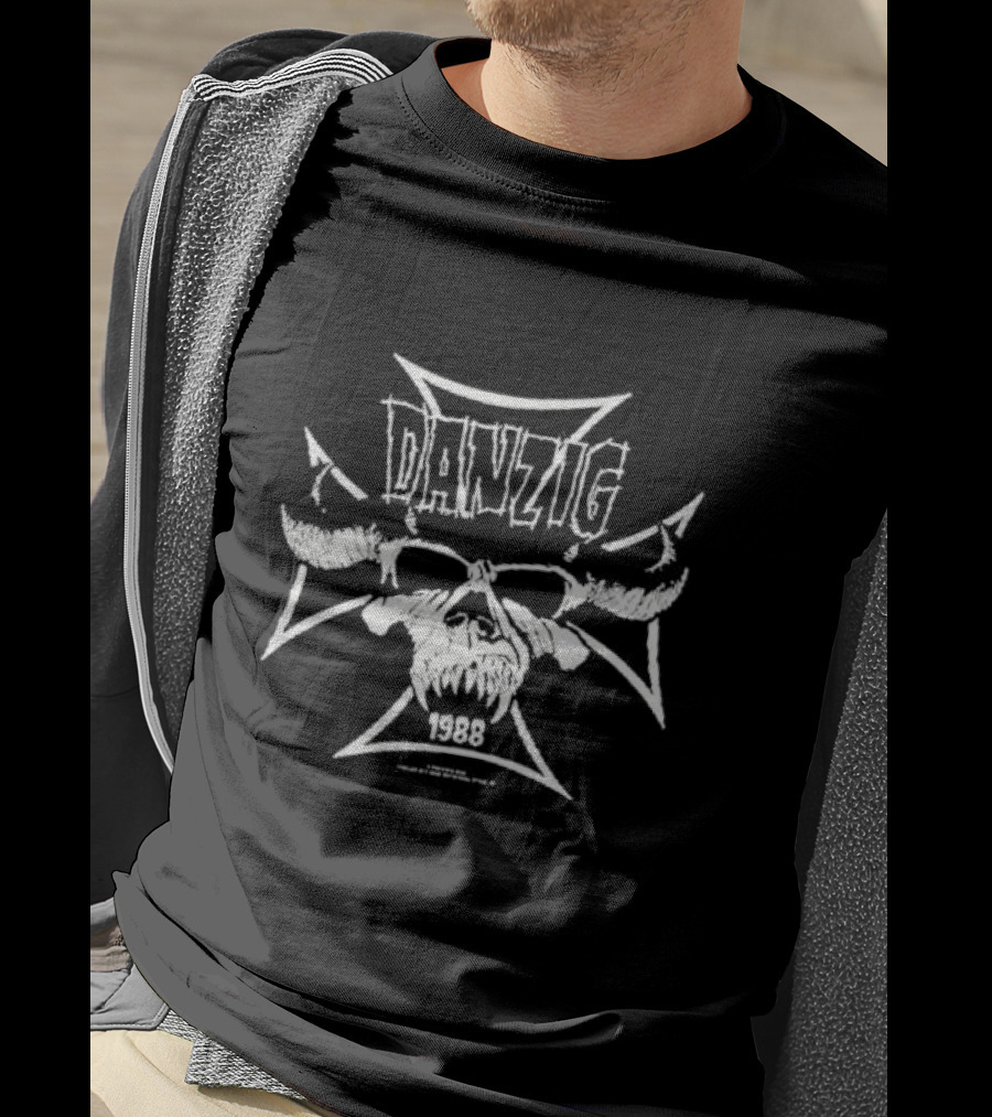 Danzig 1988 Cross Skull Extra Soft T-Shirt