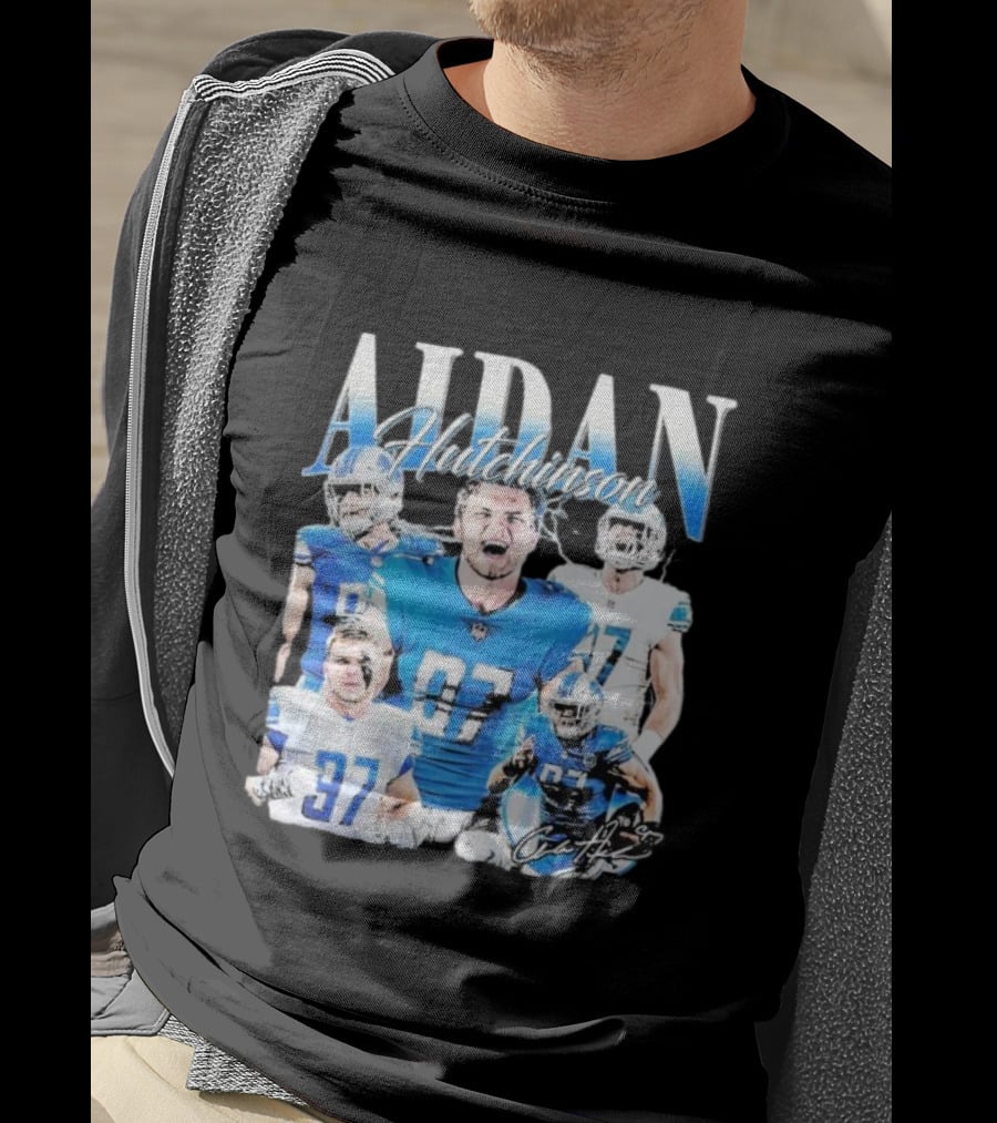 Aidan Hutchinson Detroit Lions 97 Football Star T-Shirt