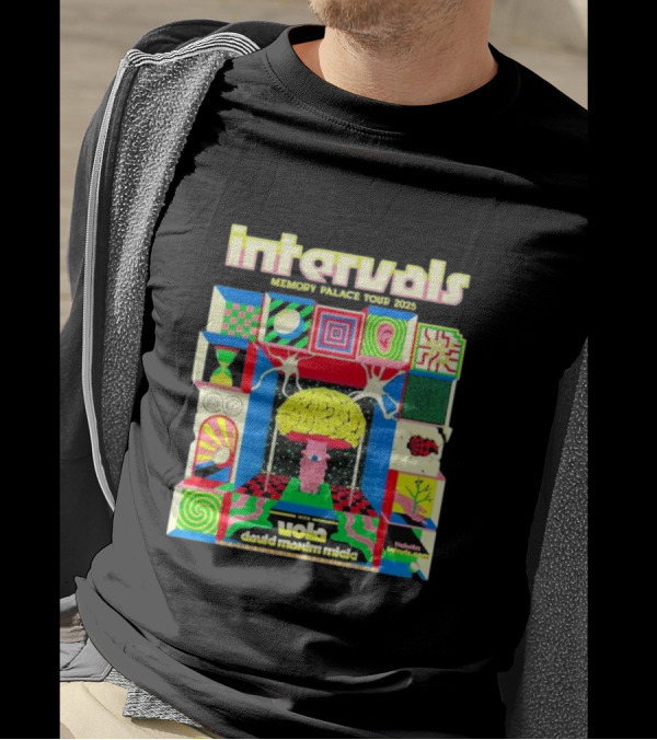 Intervals Memory Palace Tour 2025 Vola David Maxim Micic Colorful T-Shirt