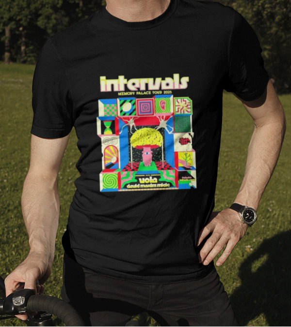 Intervals Memory Palace Tour 2025 Vola David Maxim Micic Colorful T-Shirt