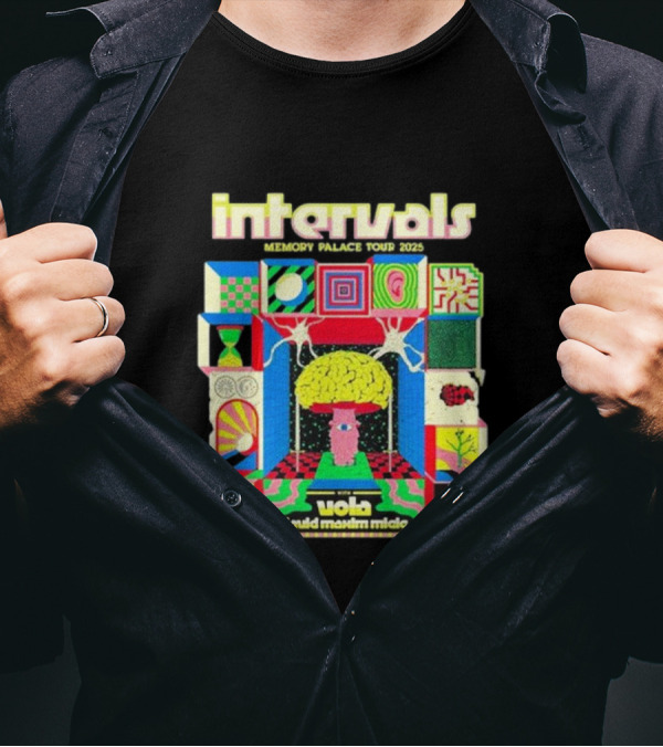 Intervals Memory Palace Tour 2025 Vola David Maxim Micic Colorful T-Shirt