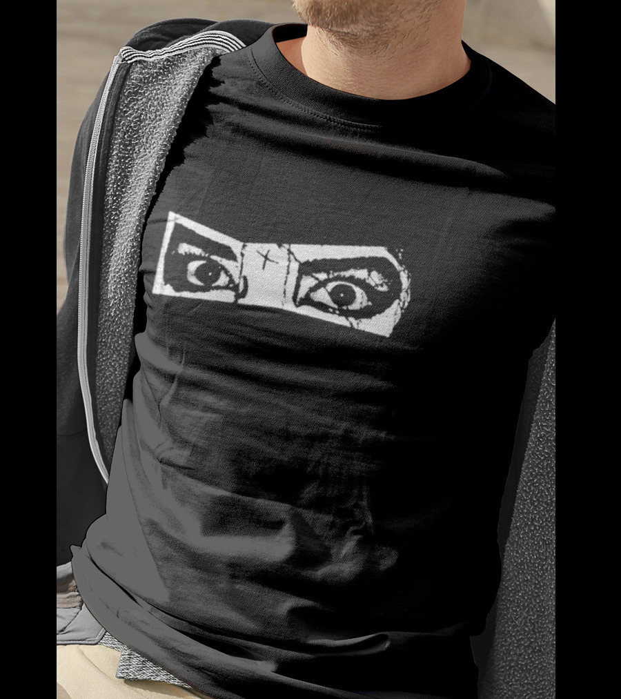 Vowws Eyes Black And White Dramatic Expression T-Shirt