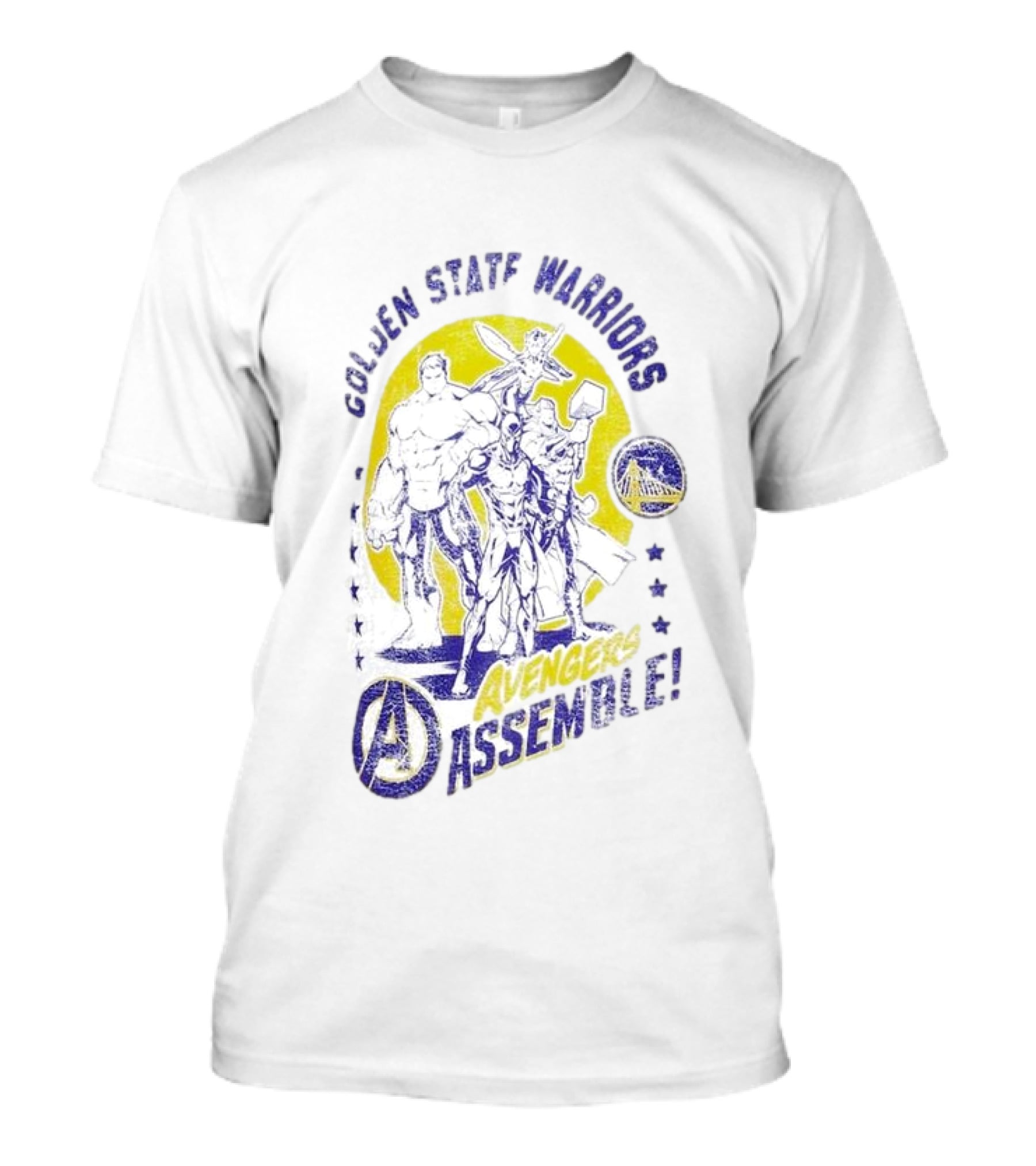 Golden State Warriors Avengers Assemble Marvel Squad T-Shirt