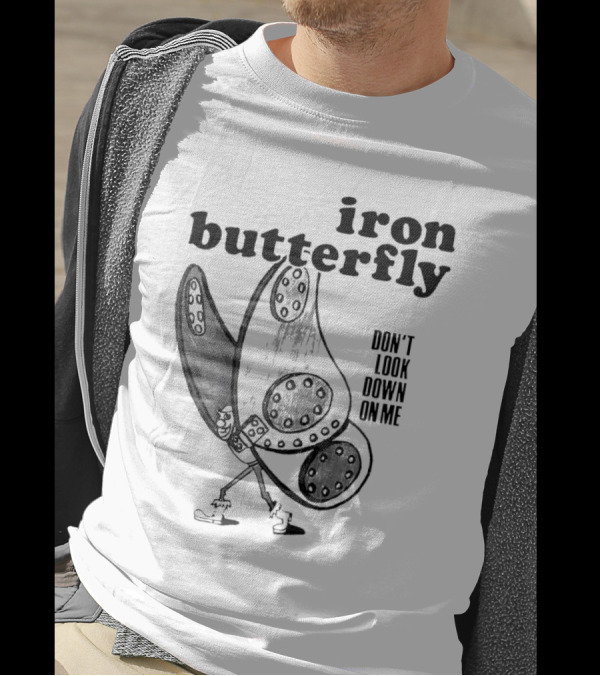 Iron Butterfly Don't Look Down On Me Walking Figure T-Shirt
