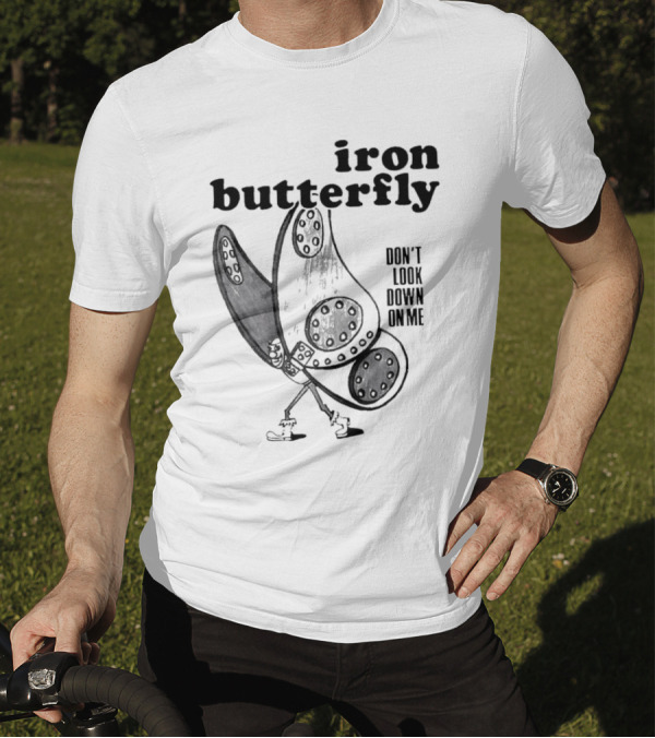 Iron Butterfly Don't Look Down On Me Walking Figure T-Shirt