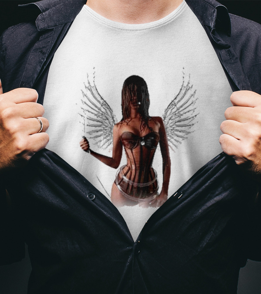 Tyla X Victoria's Secret Angel Wings Corset Fashion T-Shirt