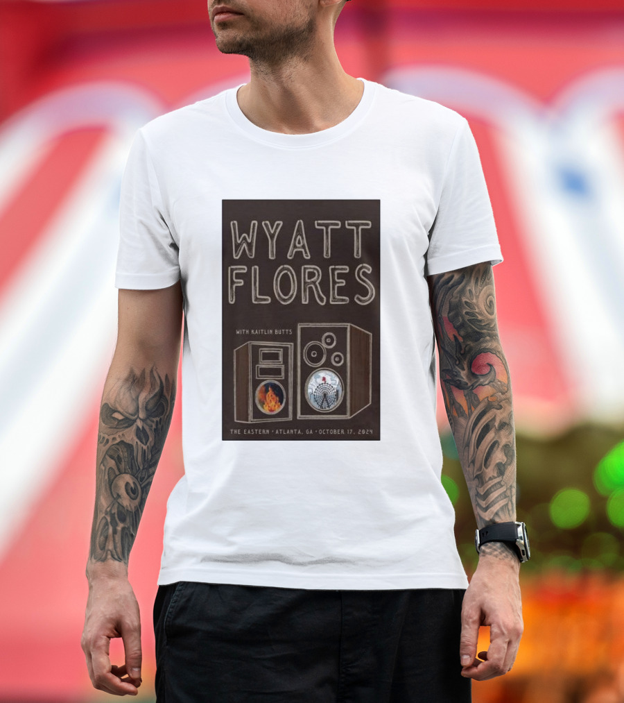 Wyatt Flores with Kaitlin Butts October 17 2024 The Eastern Atlanta GA Speaker T-Shirt