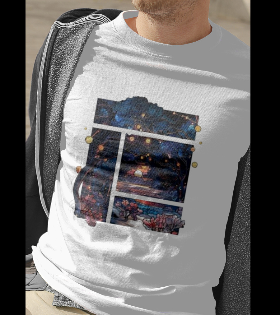 Zedd Automatic Yes Enchanted Forest Sunset Night Sky T-Shirt