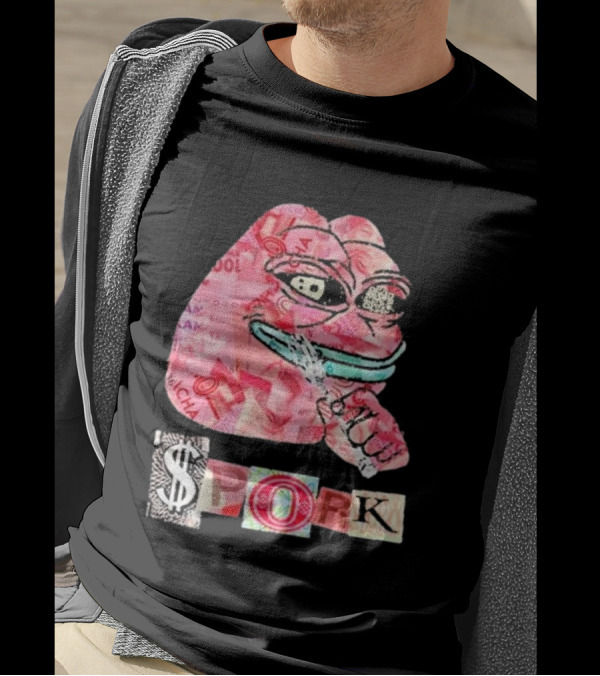 Frog Joseph David Colombo $pork Money Collage T-Shirt