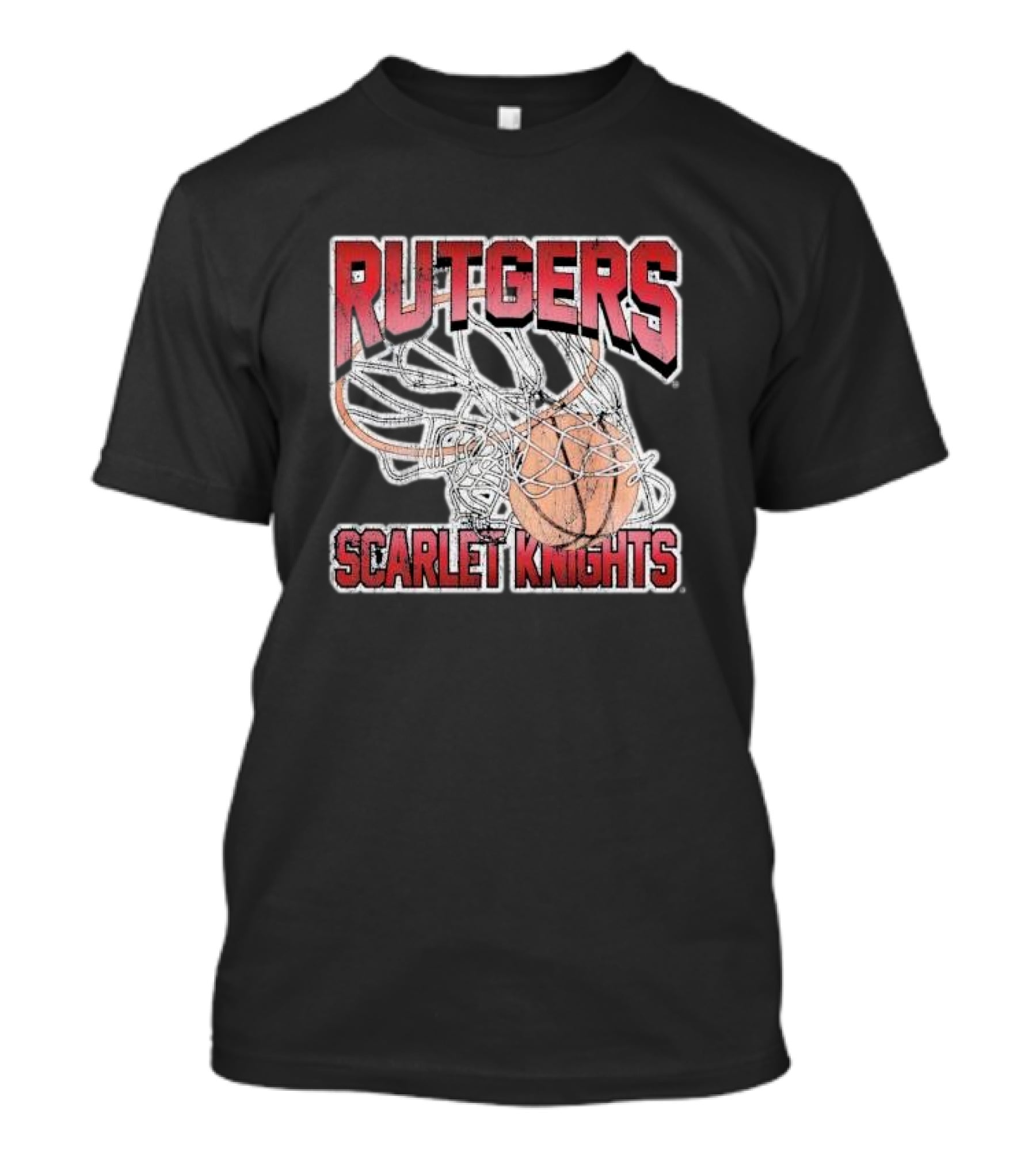 Rutgers Scarlet Knights Basketball Net T-Shirt